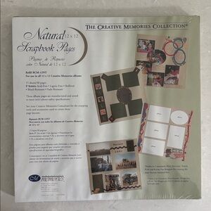 Creative Memories Refill Natural Pages RCM-12NT